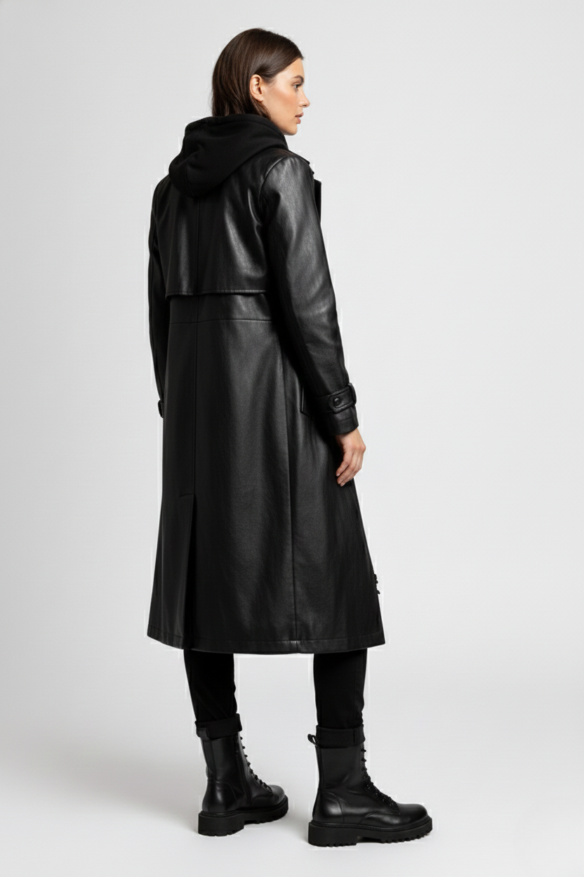 Snørestøvler med lynlås i siden | Arlena – Sort