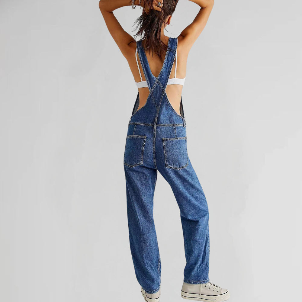 Pryella | Damen Jumpsuit mit breiten Trägern