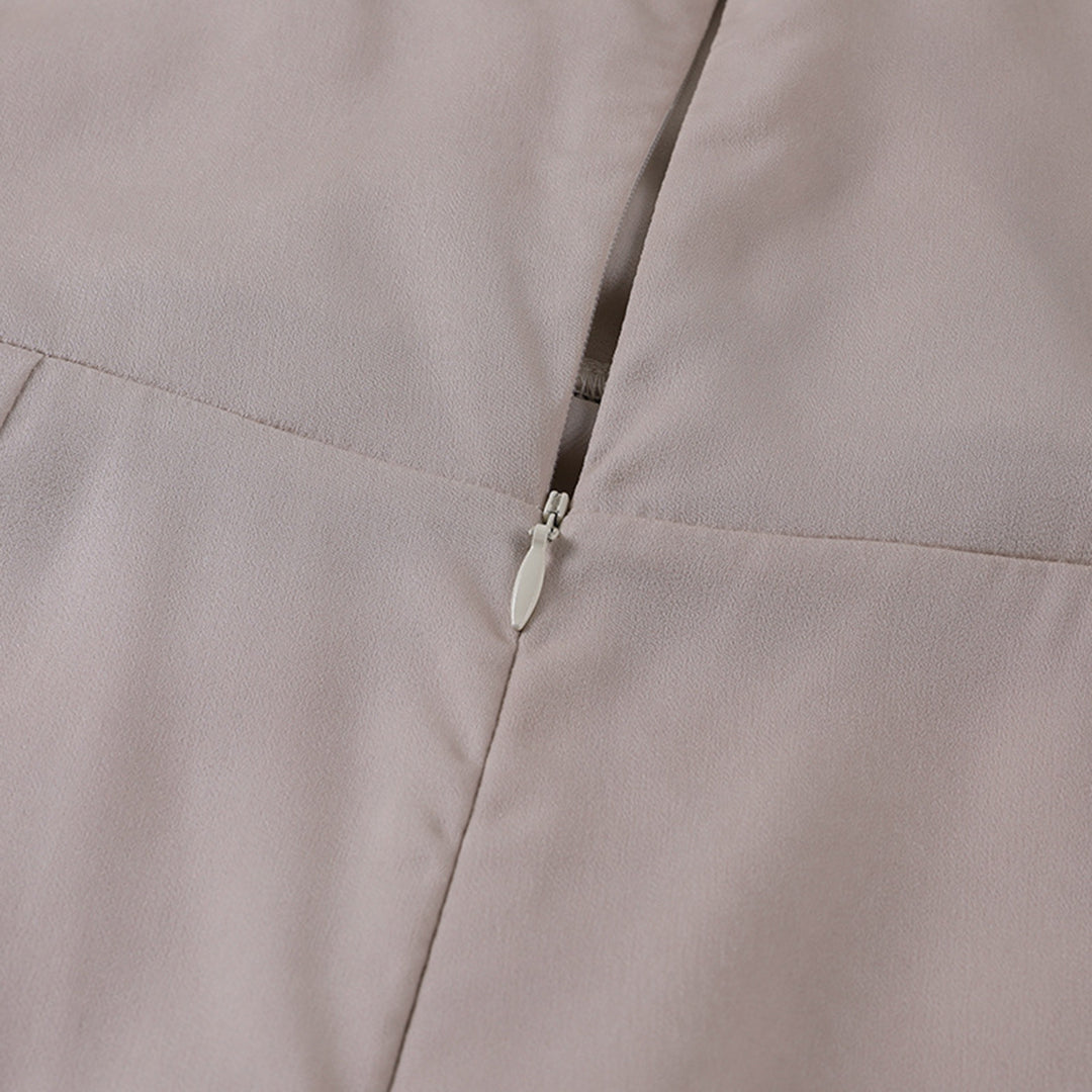 Alicia | Dame elegant maxikjole med slids og stropper