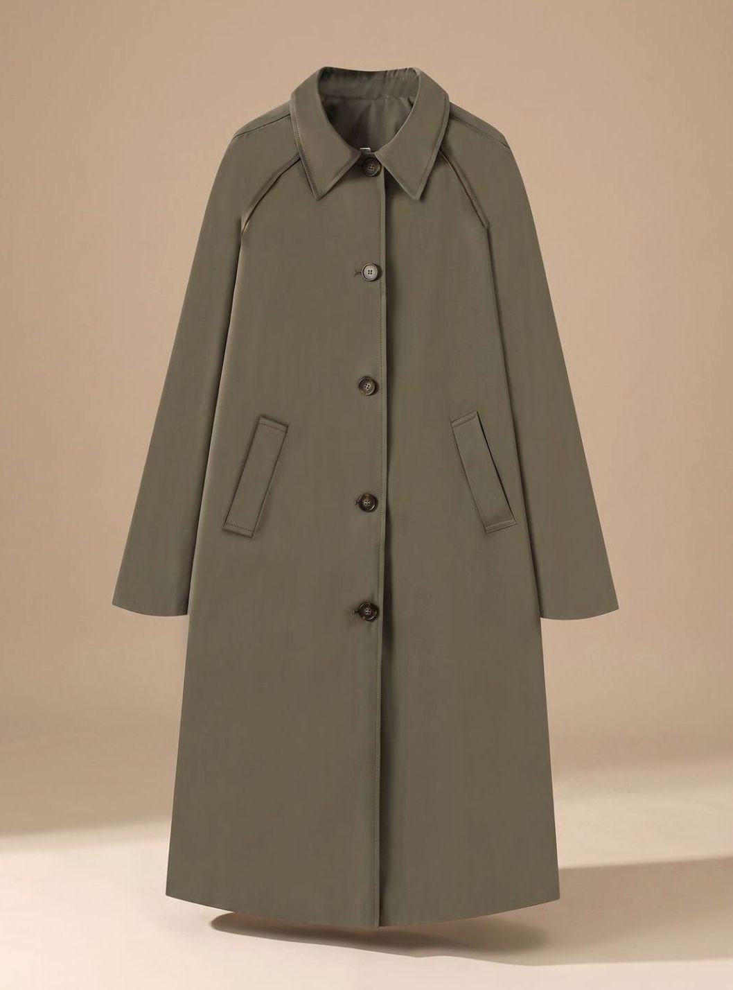 Astrid | Langer und eleganter Trenchcoat für Damen mit Seitentaschen