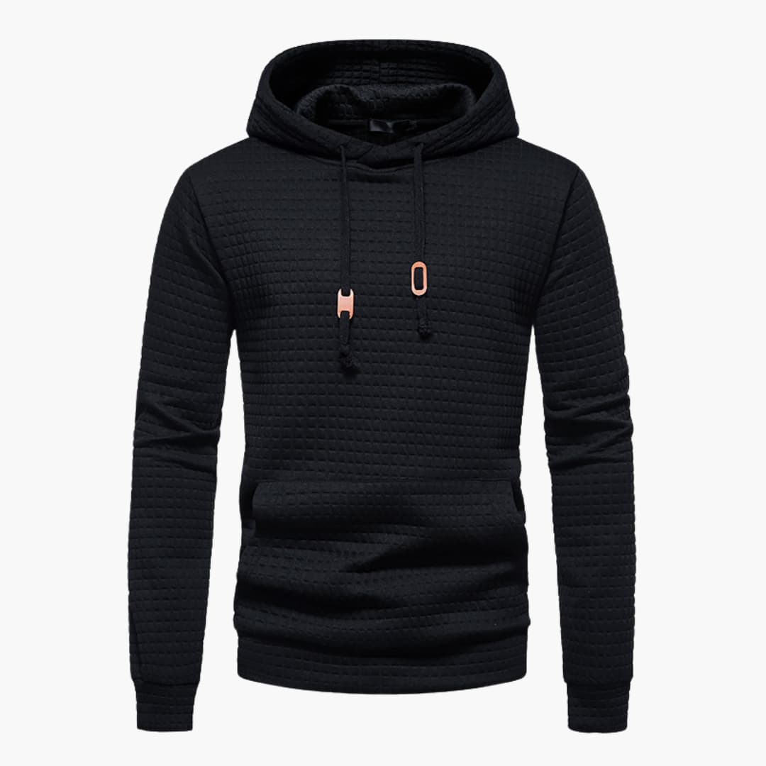 Christoph | Herre behagelig hoodie med hætte og struktur