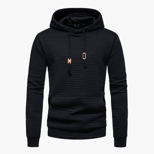 Christoph | Herre behagelig hoodie med hætte og struktur