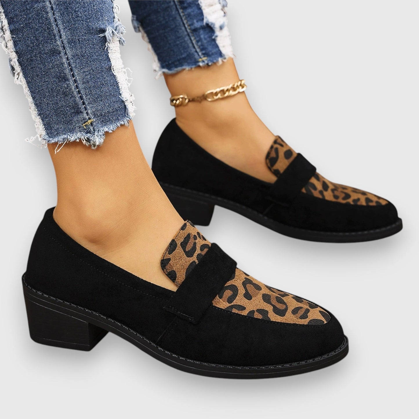 Isabella | Loafers med leopardmønster til kvinder