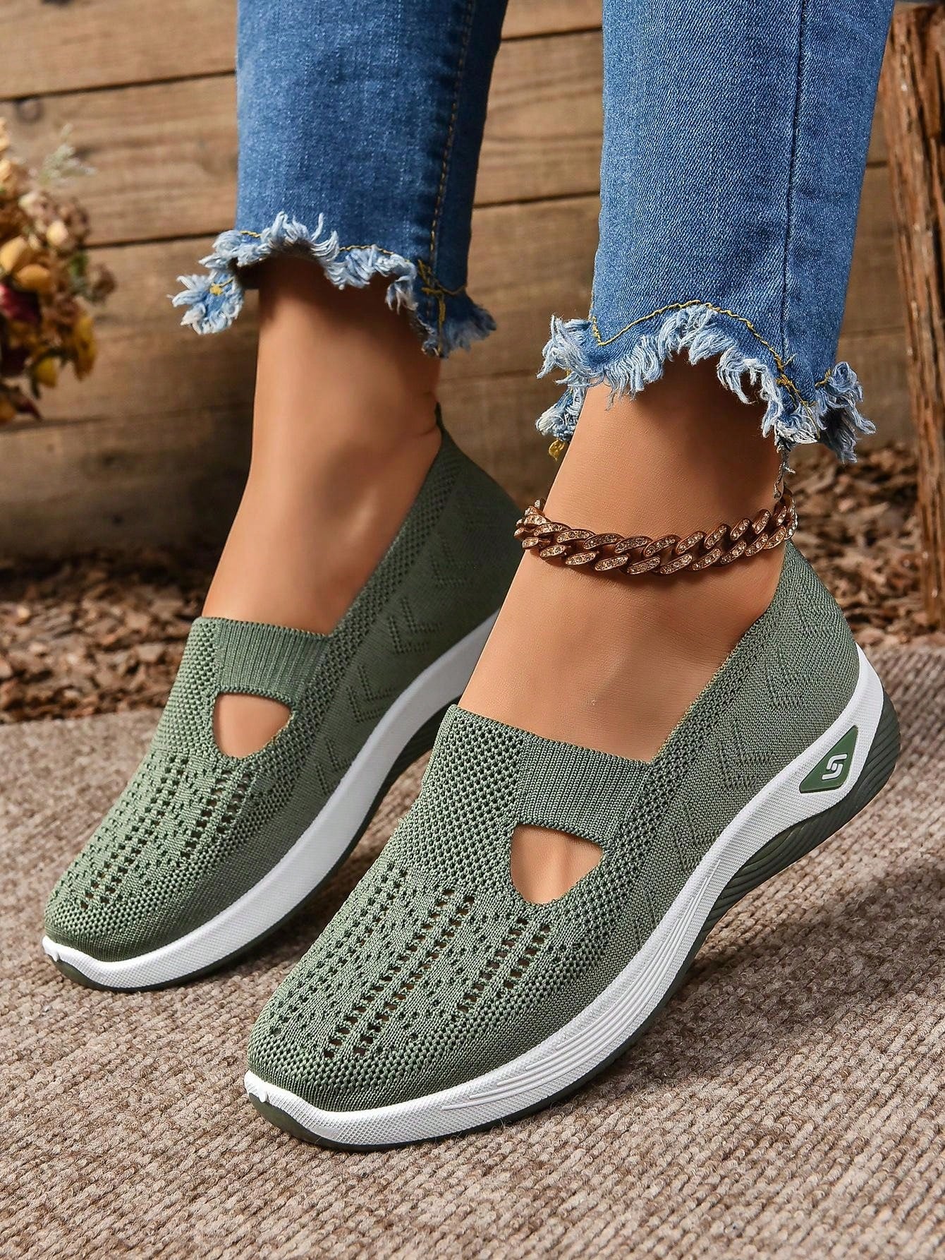Dagmar | Dame slip-on casual gåsko med fleksibel sål