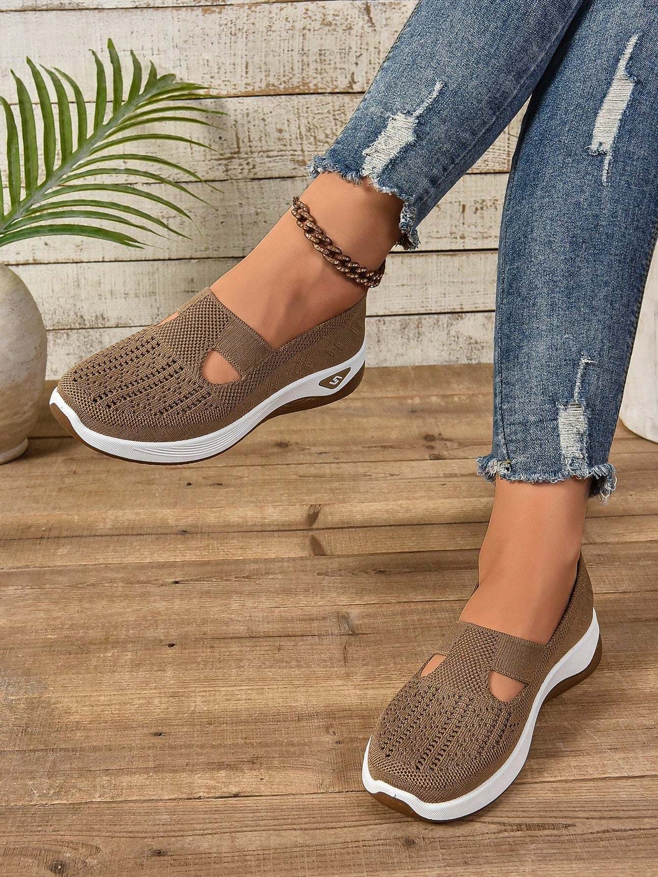 Dagmar | Dame slip-on casual gåsko med fleksibel sål