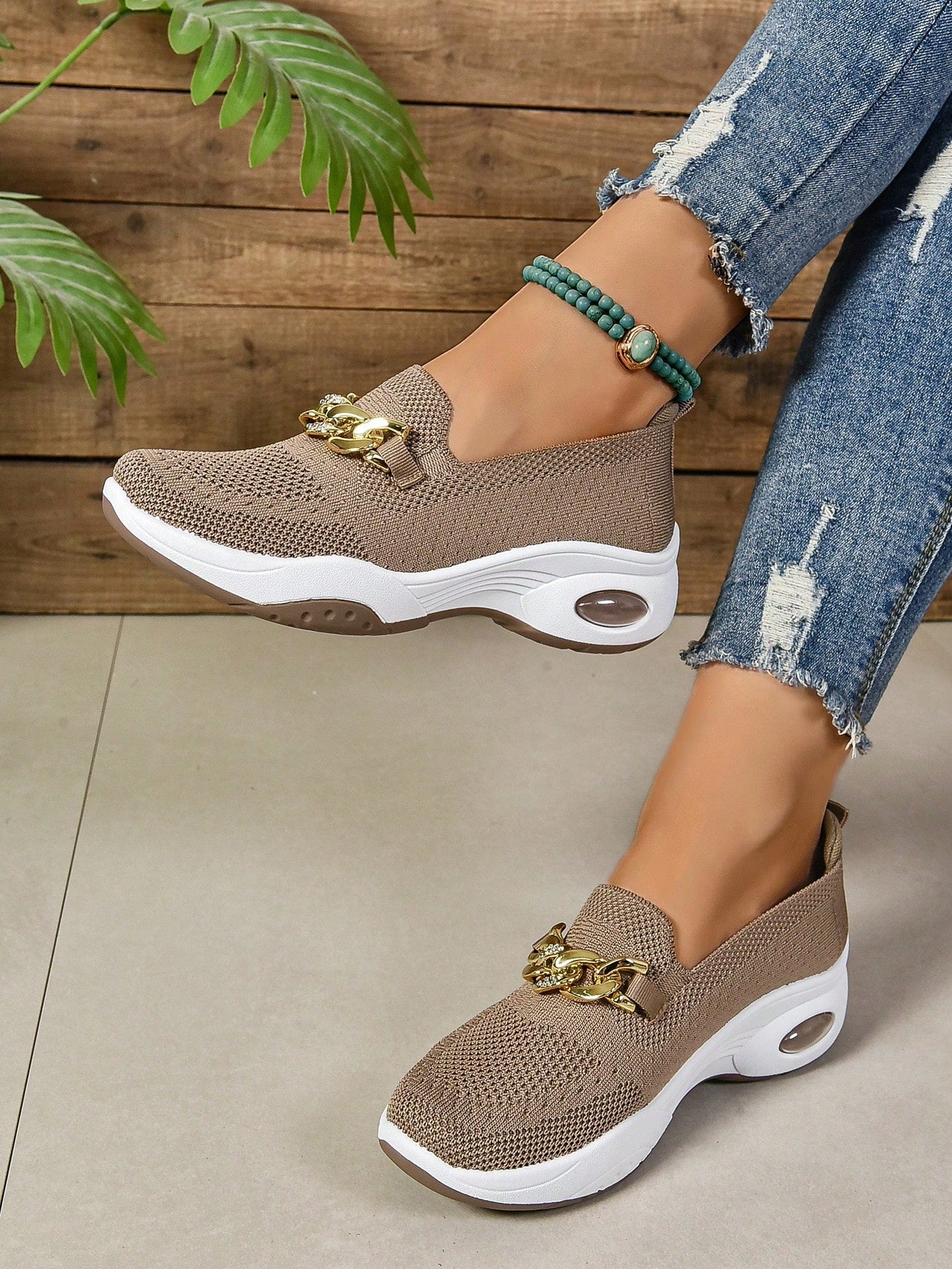 Dagmar | Dame slip-on casual gåsko med fleksibel sål