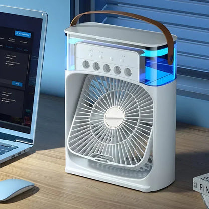 Alba | Multifunktionsventilator mit LED-Licht und tragbarem Design