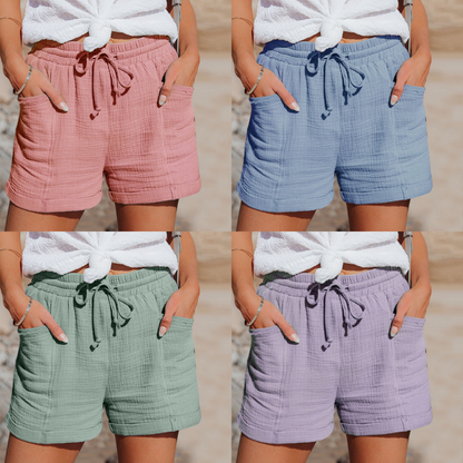 Nora | Shorts med snøre og elastisk talje i afslappet pasform