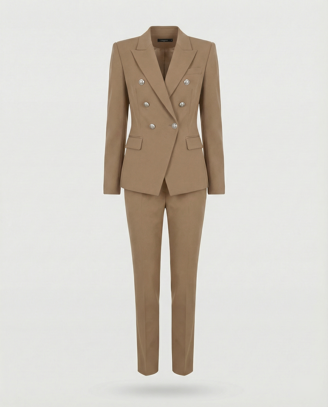 Kyella | Dame dobbeltradet blazersæt med figursyede bukser
