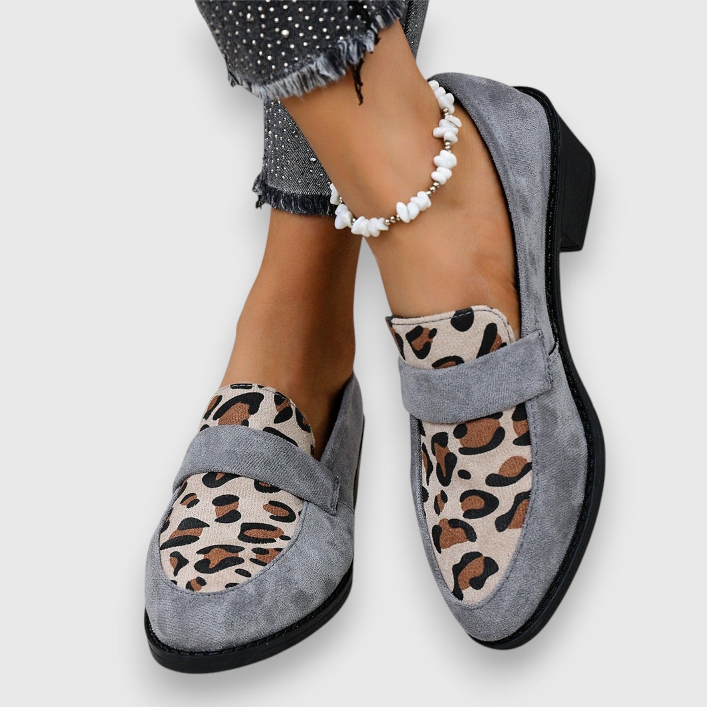 Isabella | Loafers med leopardmønster til kvinder