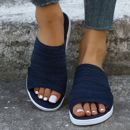 Charlotte | Dame ortopædiske slip-on sandaler med åben tå