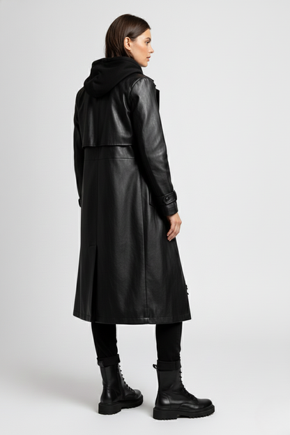 Snørestøvler med lynlås i siden | Arlena – Sort