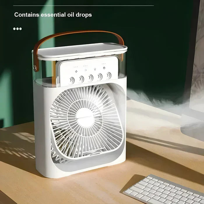 Alba | Multifunktionsventilator mit LED-Licht und tragbarem Design