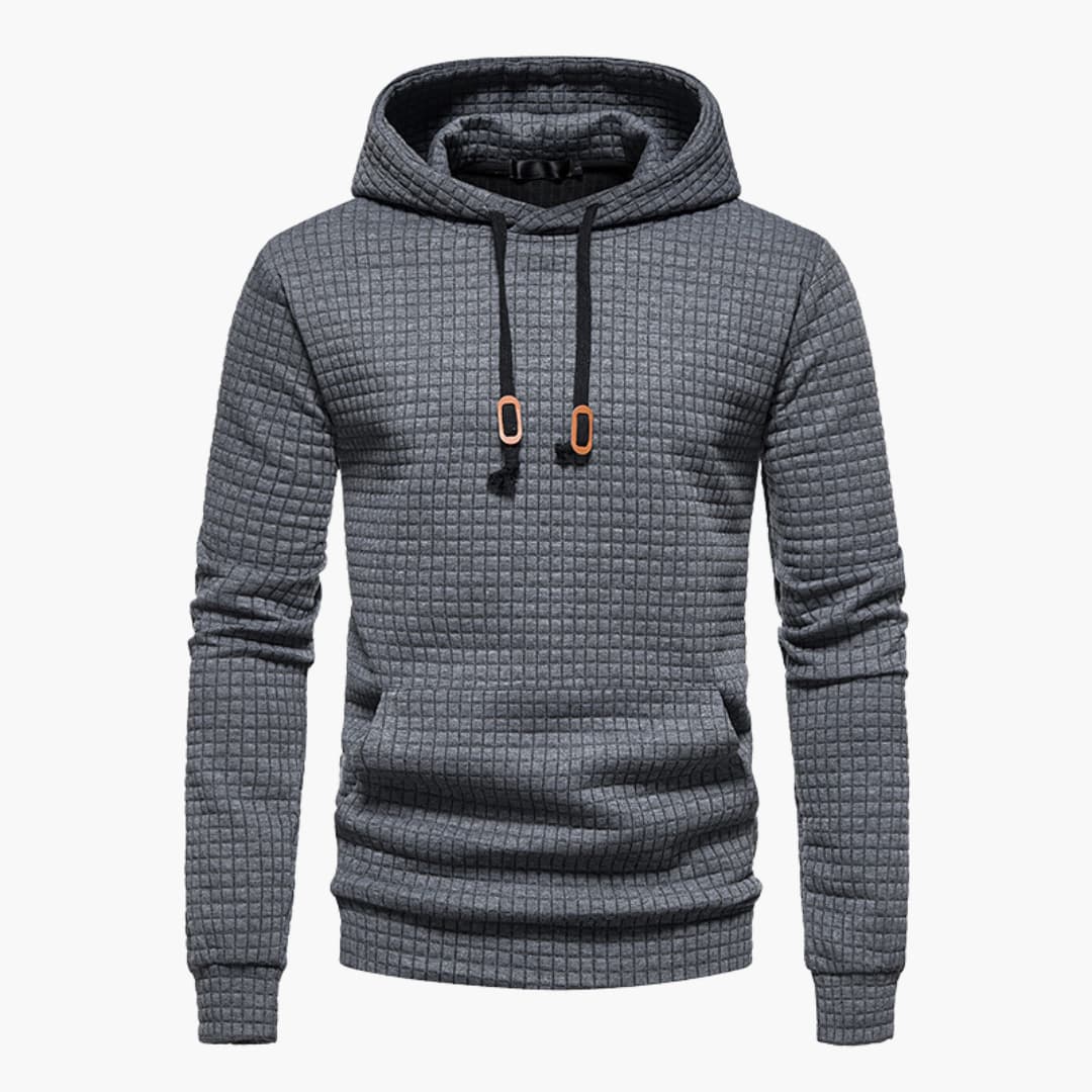 Christoph | Herre behagelig hoodie med hætte og struktur