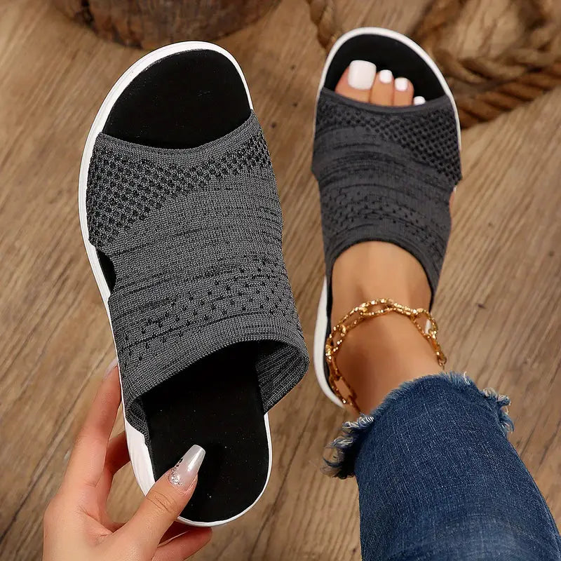 Charlotte | Dame ortopædiske slip-on sandaler med åben tå