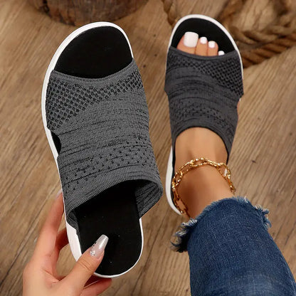 Charlotte | Dame ortopædiske slip-on sandaler med åben tå