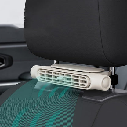 Luna | USB-Autokühlventilator mit Kopfstützenhalterung und einstellbarem Luftstrom