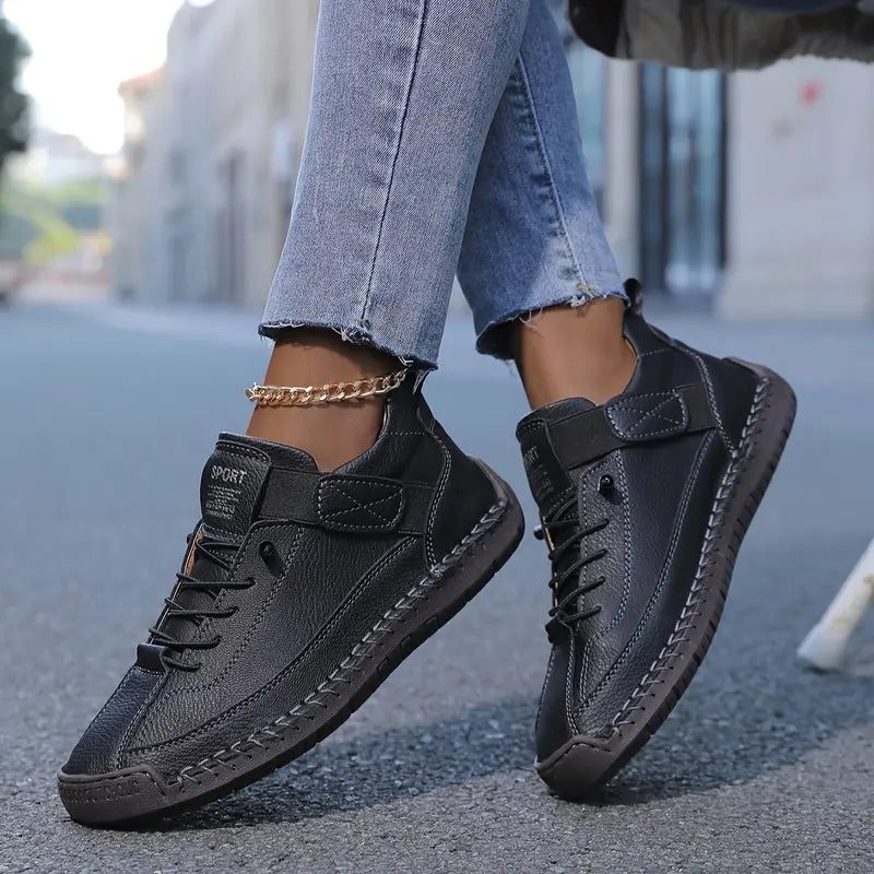 Oline | Dame sneakers med snorelukning og platformsål