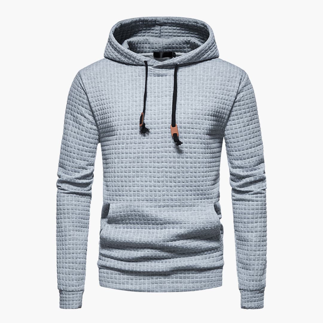 Christoph | Herre behagelig hoodie med hætte og struktur