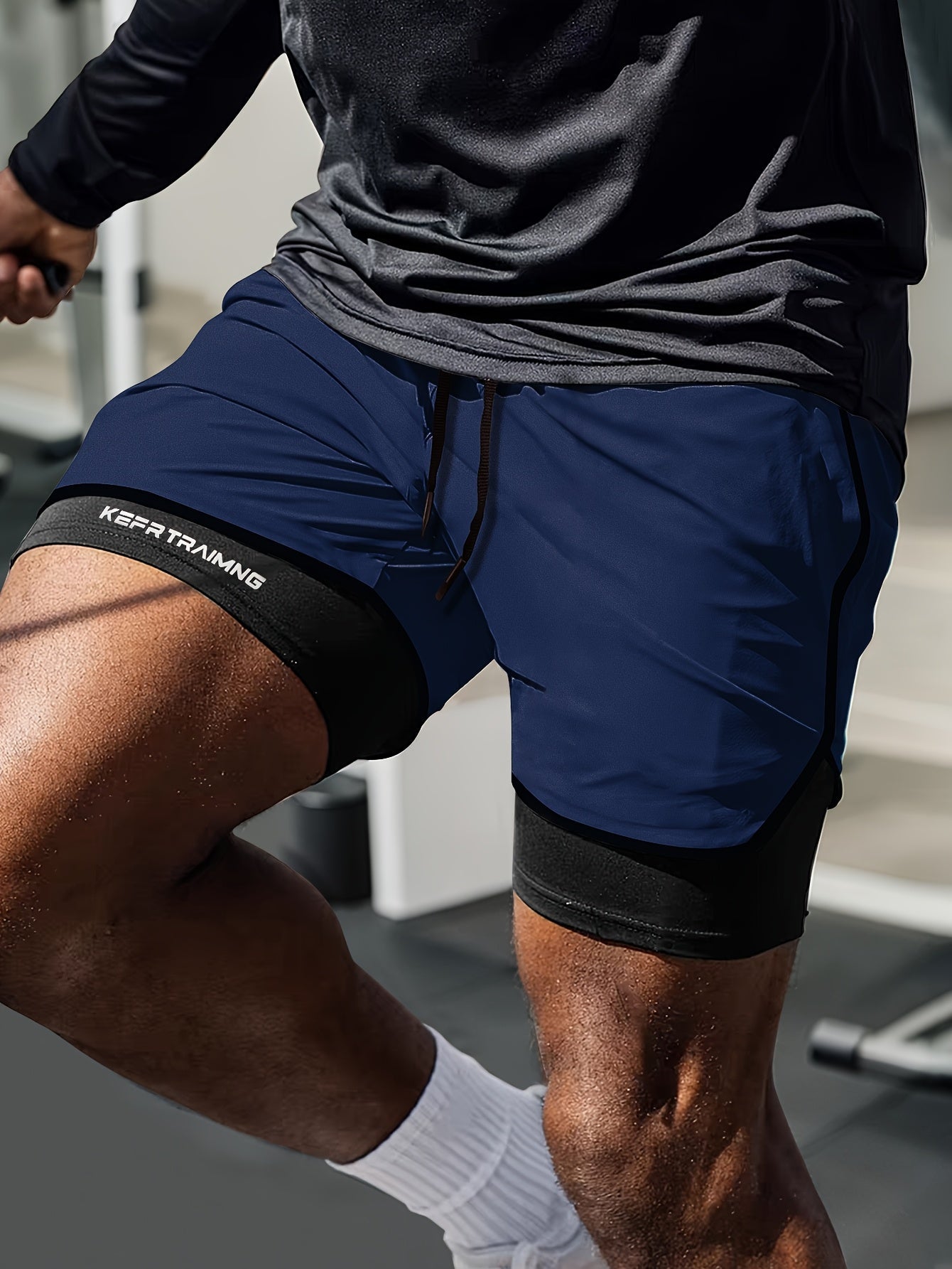 Leif | Herre åndbare træningsshorts med kort sporty design