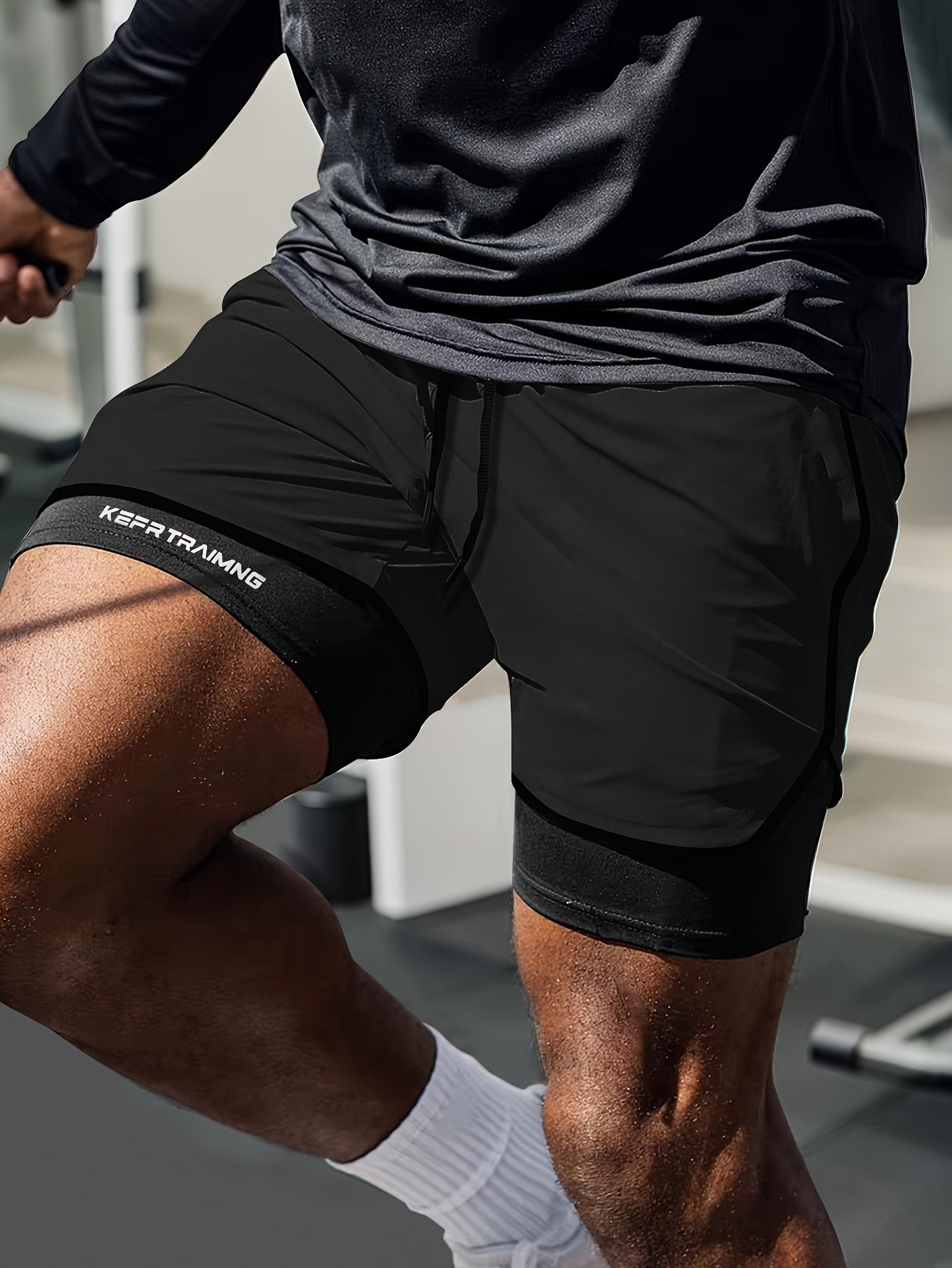Leif | Herre åndbare træningsshorts med kort sporty design