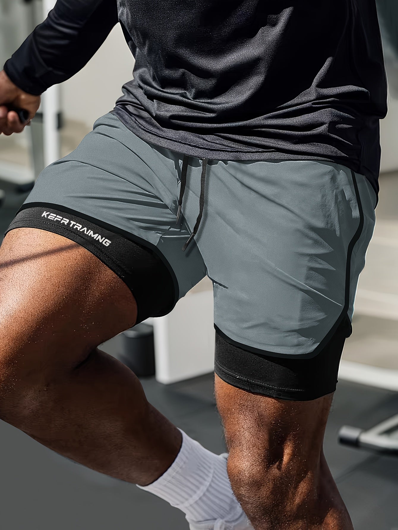 Leif | Herre åndbare træningsshorts med kort sporty design