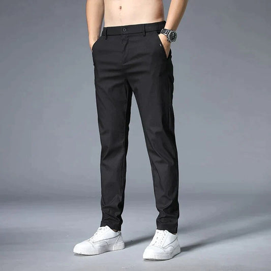 Harald | klassiske slim fit herrebukser med sidelommer | Tidløs