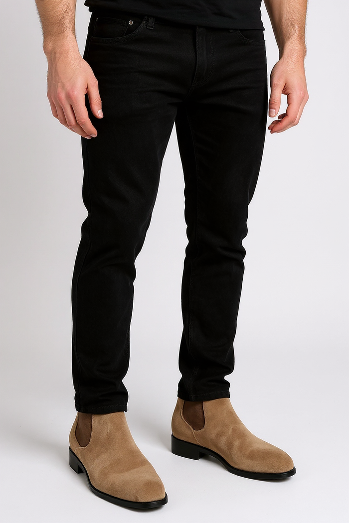 Moderne slip-on Chelsea-støvler | Raven – Beige