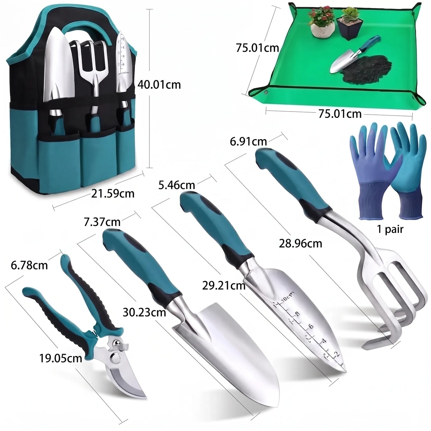 Eira | Komplettes Gartenset mit Aufbewahrungstasche und Gartengeräten