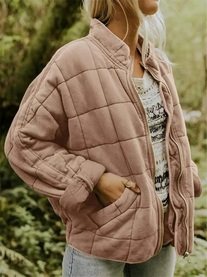 Inge | Dame varm overgangsjakke med behageligt quiltet design