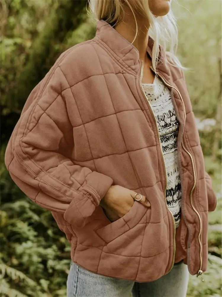 Inge | Dame varm overgangsjakke med behageligt quiltet design