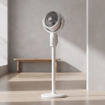 Luma | Standventilator mit höhenverstellbarem und kompaktem Ventilatorkopf