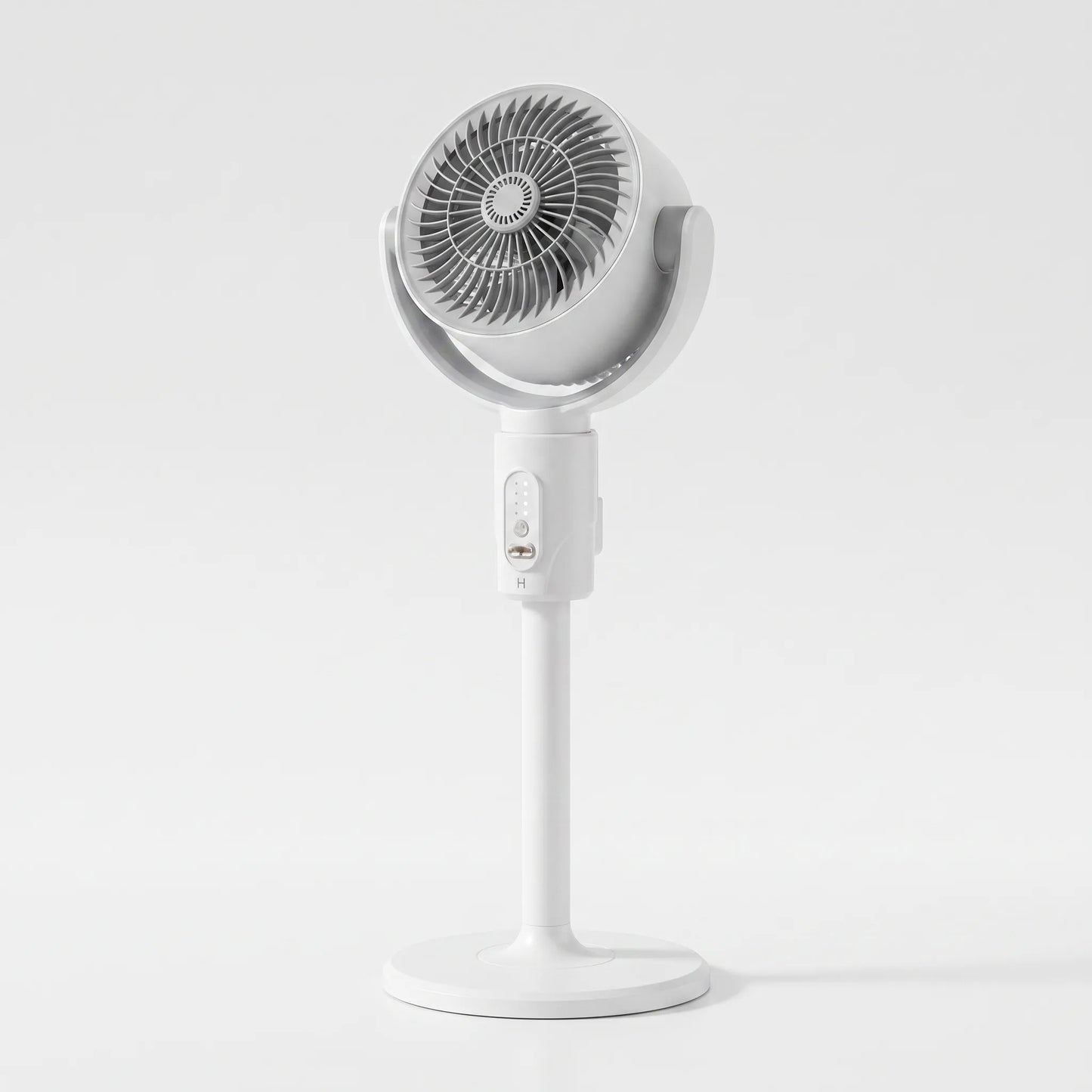 Luma | Standventilator mit höhenverstellbarem und kompaktem Ventilatorkopf