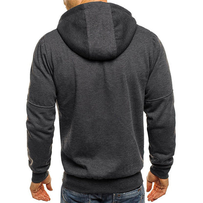 Carlos | Herren-Hoodie mit Kapuze und durchgehendem Reißverschluss