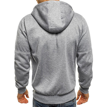 Carlos | Herren-Hoodie mit Kapuze und durchgehendem Reißverschluss
