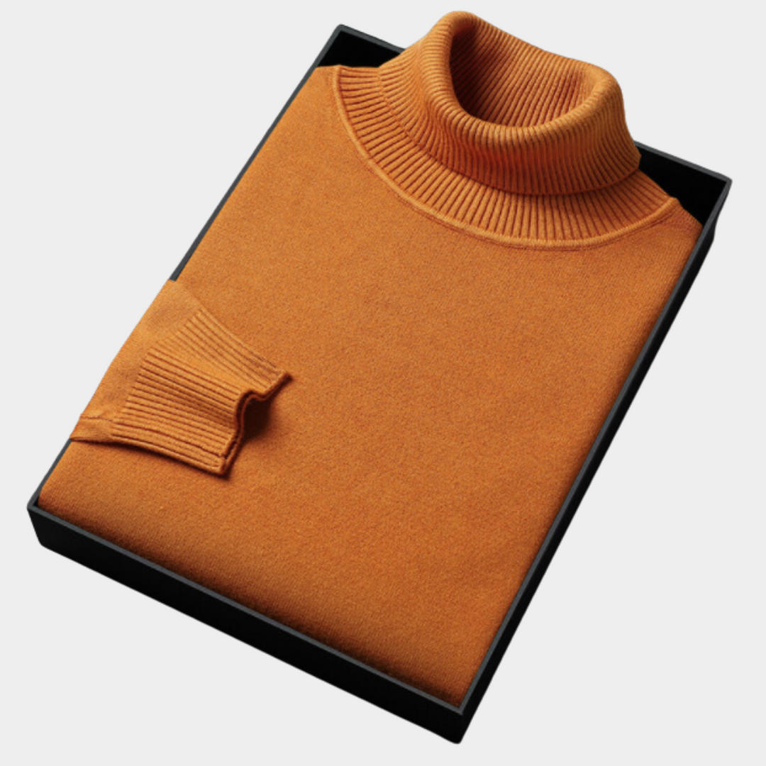 Knud | Klassisk herre turtleneck sweater med lange ærmer | Stilfuld