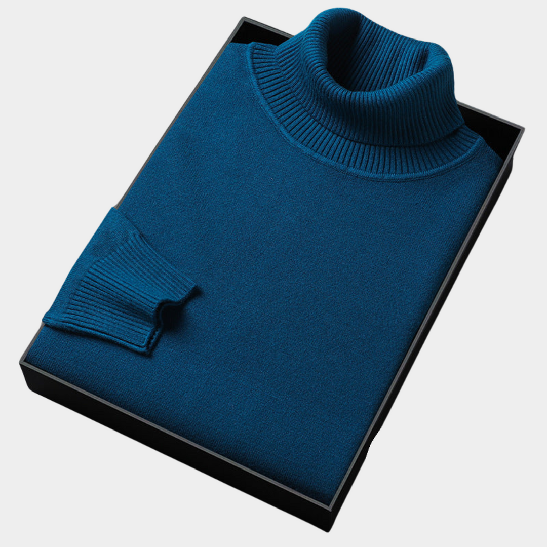 Knud | Klassisk herre turtleneck sweater med lange ærmer | Stilfuld