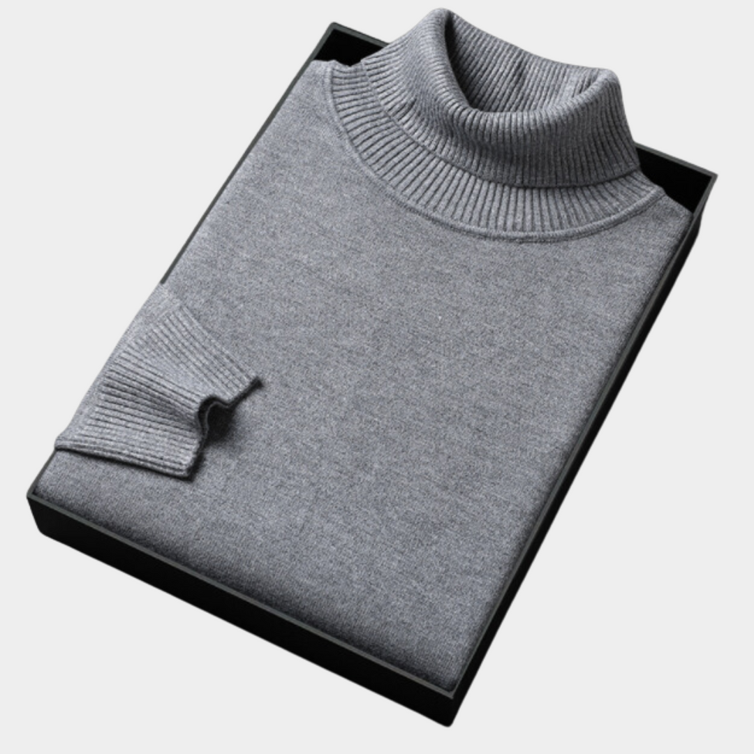 Knud | Klassisk herre turtleneck sweater med lange ærmer | Stilfuld