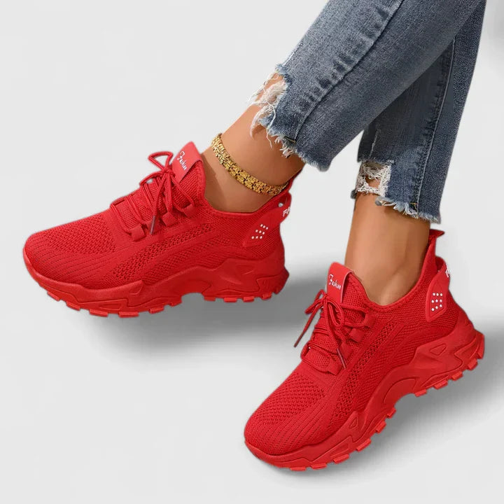 Eira | Forårsåndbare damesneakers med snørebånd