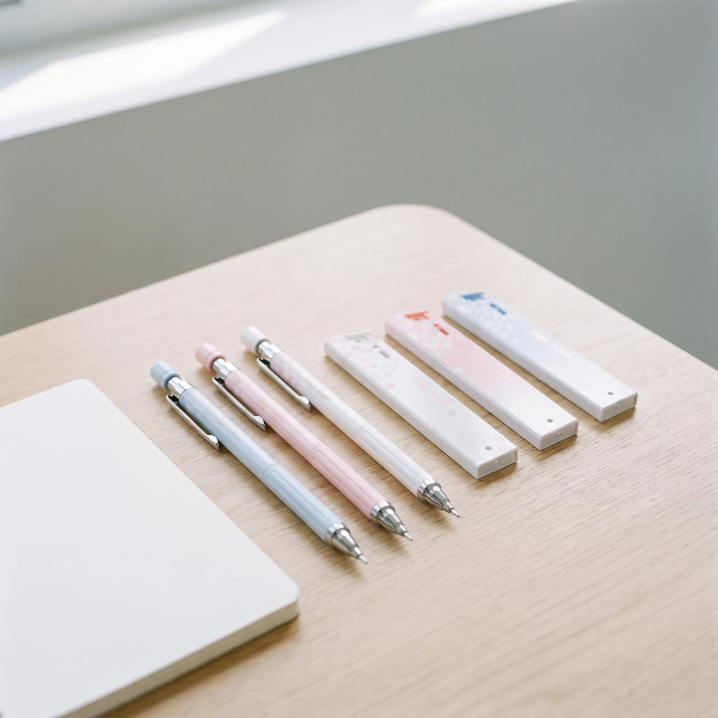 Timo | Mechanisches Bleistiftset mit Pastellblumenmuster