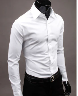 Wiggo | Langærmet herreskjorte | Slim Fit & Formel stil