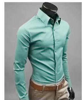 Wiggo | Langærmet herreskjorte | Slim Fit & Formel stil