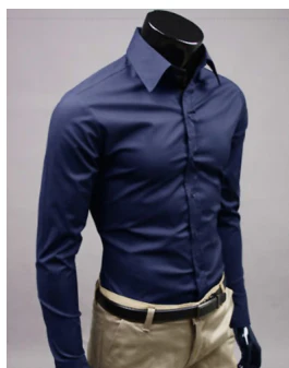 Wiggo | Langærmet herreskjorte | Slim Fit & Formel stil