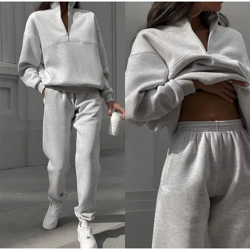 Julie | Komfortabelt lounge-sæt med sweatshirt og bukser
