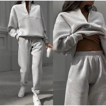 Julie | Komfortabelt lounge-sæt med sweatshirt og bukser