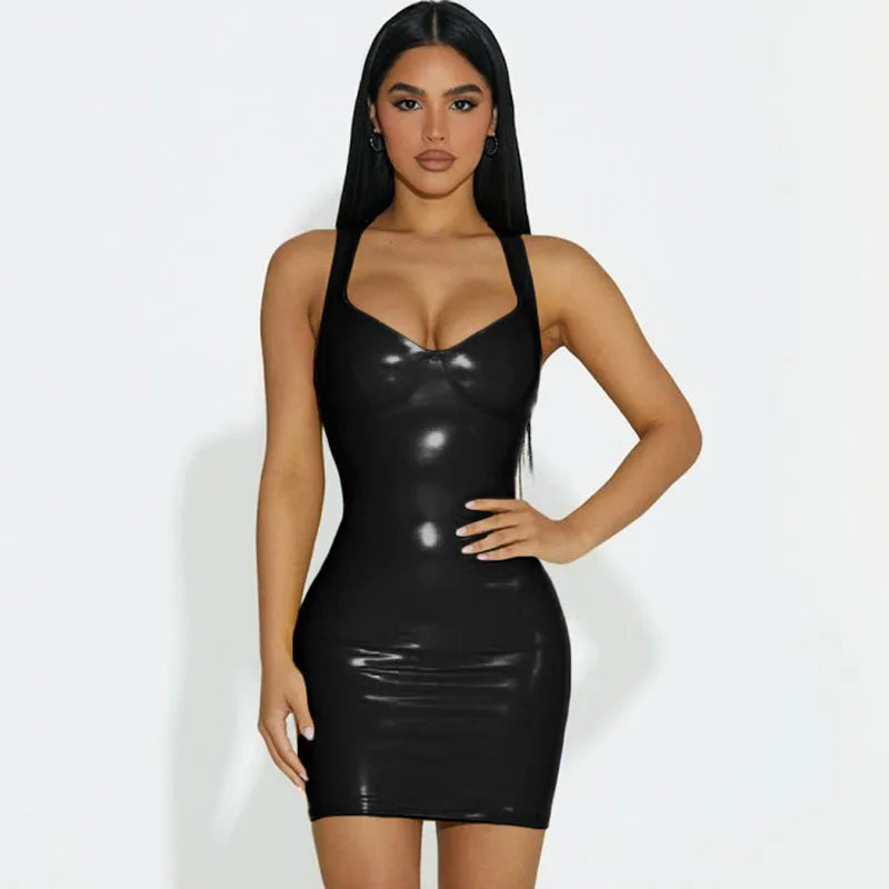 Sofie | Figursyet latexkjole med justerbare stropper