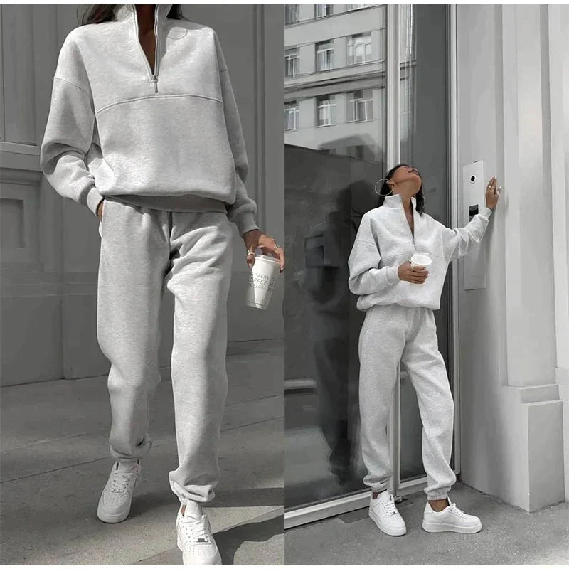 Julie | Komfortabelt lounge-sæt med sweatshirt og bukser