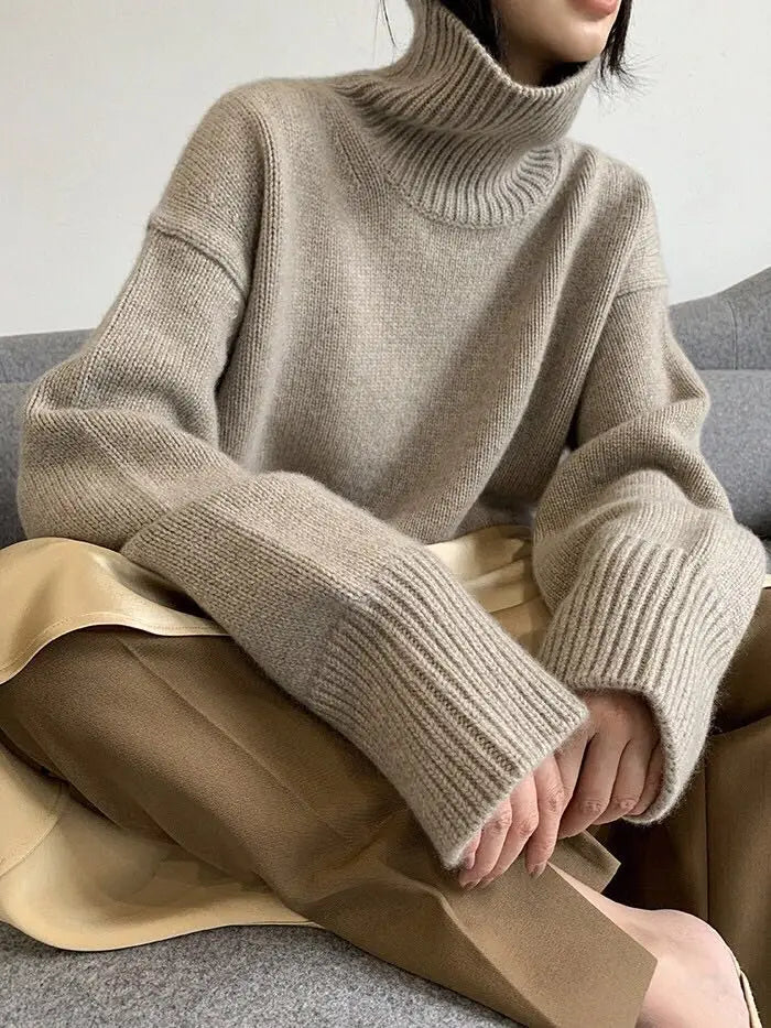 Sarah | Varm kashmir pullover med rullekrave