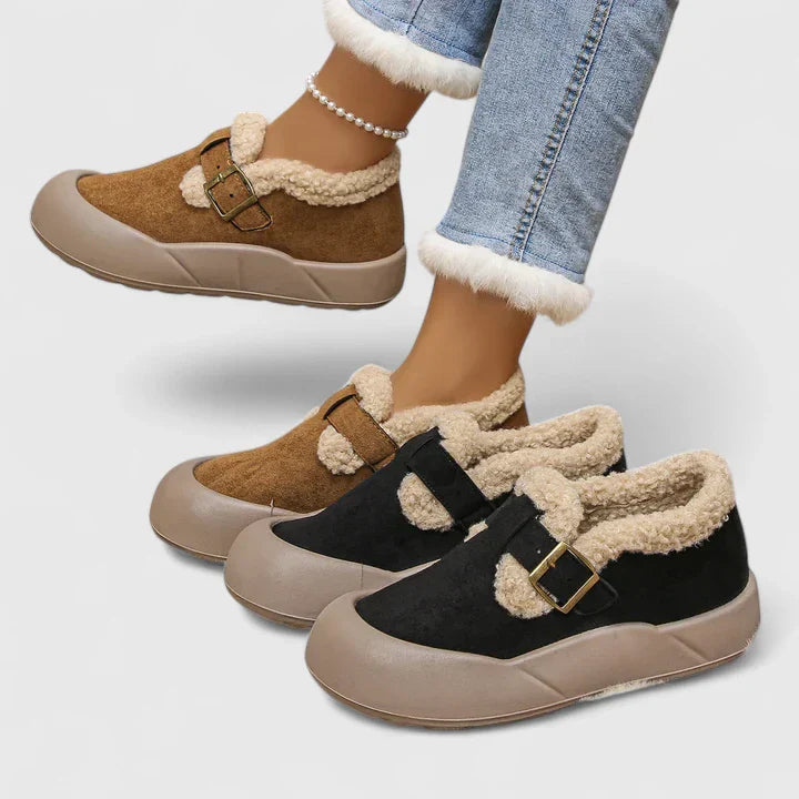 Hanne | Slip-on sko til damer med spænde | Klassisk