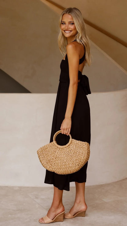 Nicoline | Elegant maxikjole med brede stropper
